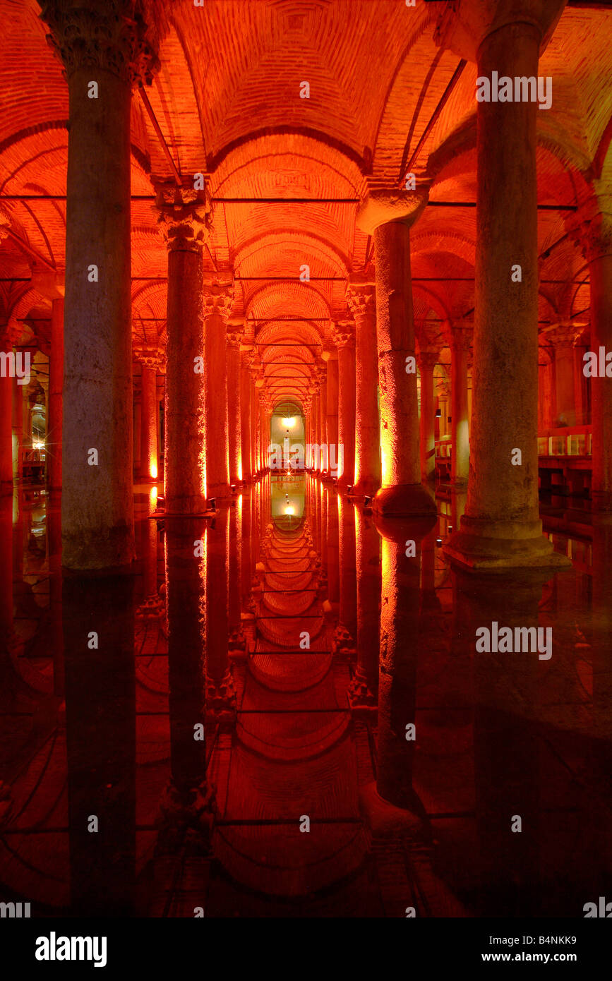 Basilika Zisterne, Istanbul, Türkei Stockfoto