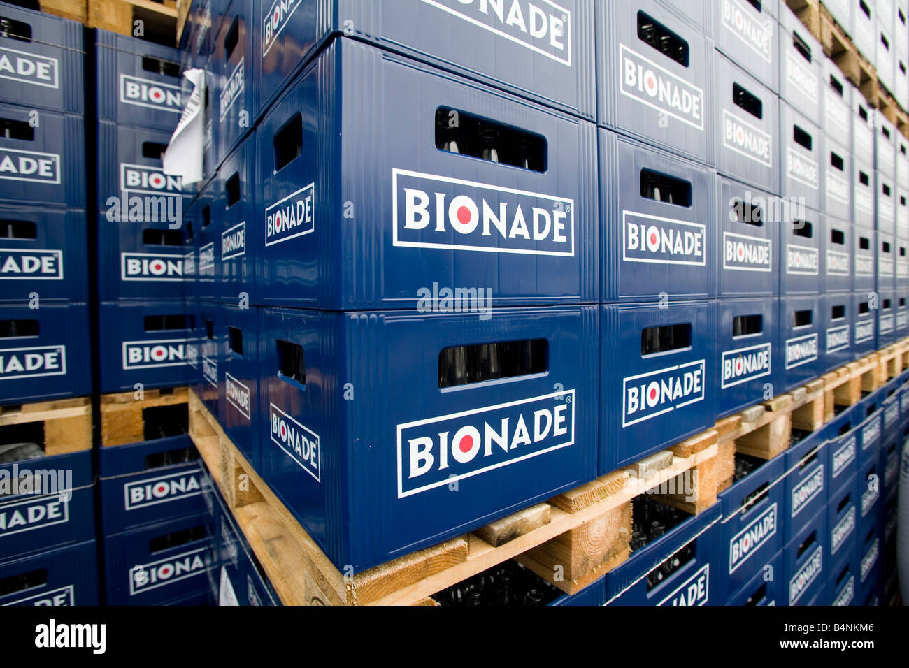 BIONADE GmbH Produktion von biologischen Alkohol freie Erfrischungsgetränk Bionade Stockfoto