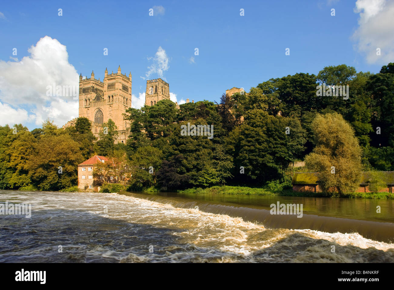 Kathedrale von Durham und Fluss tragen Tyne and Wear, England UK Stockfoto