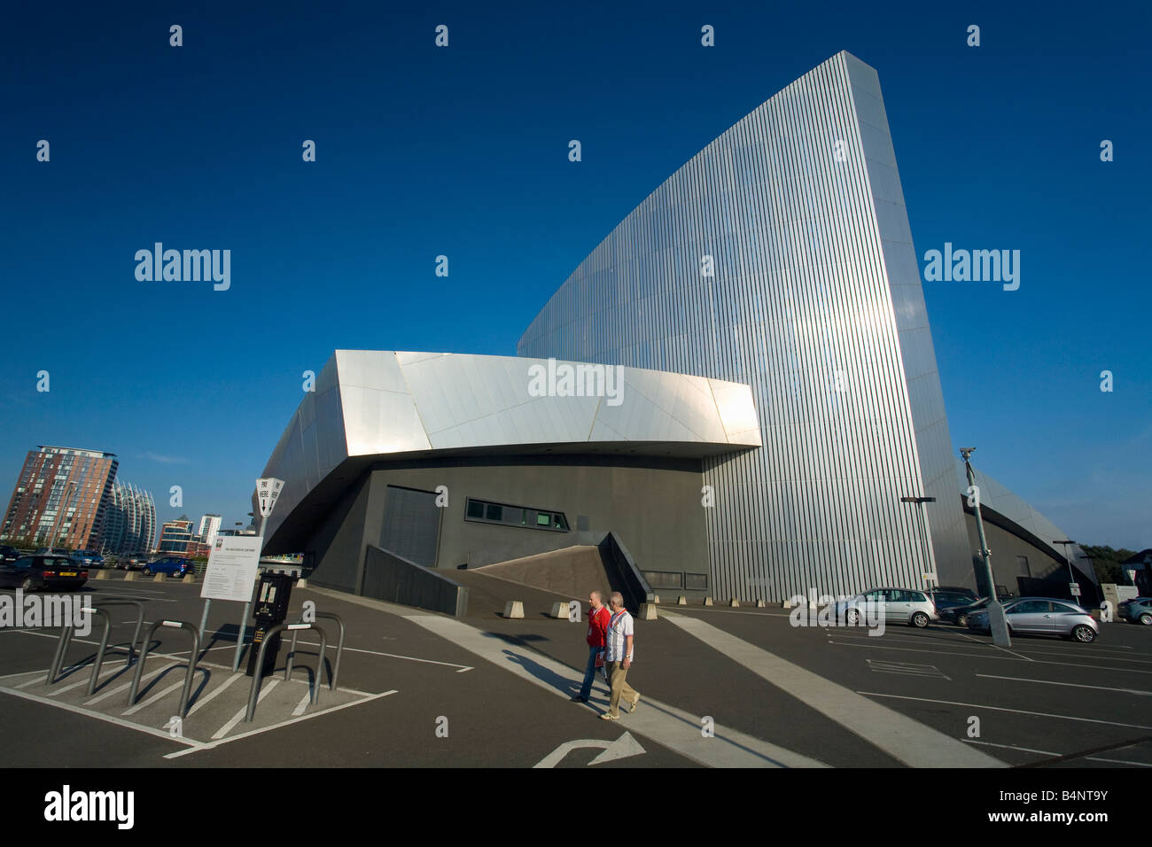 Imperial War Museum North Salford Quays Manchester Lancashire England UK England GB Großbritannien britischen Inseln Europa Stockfoto