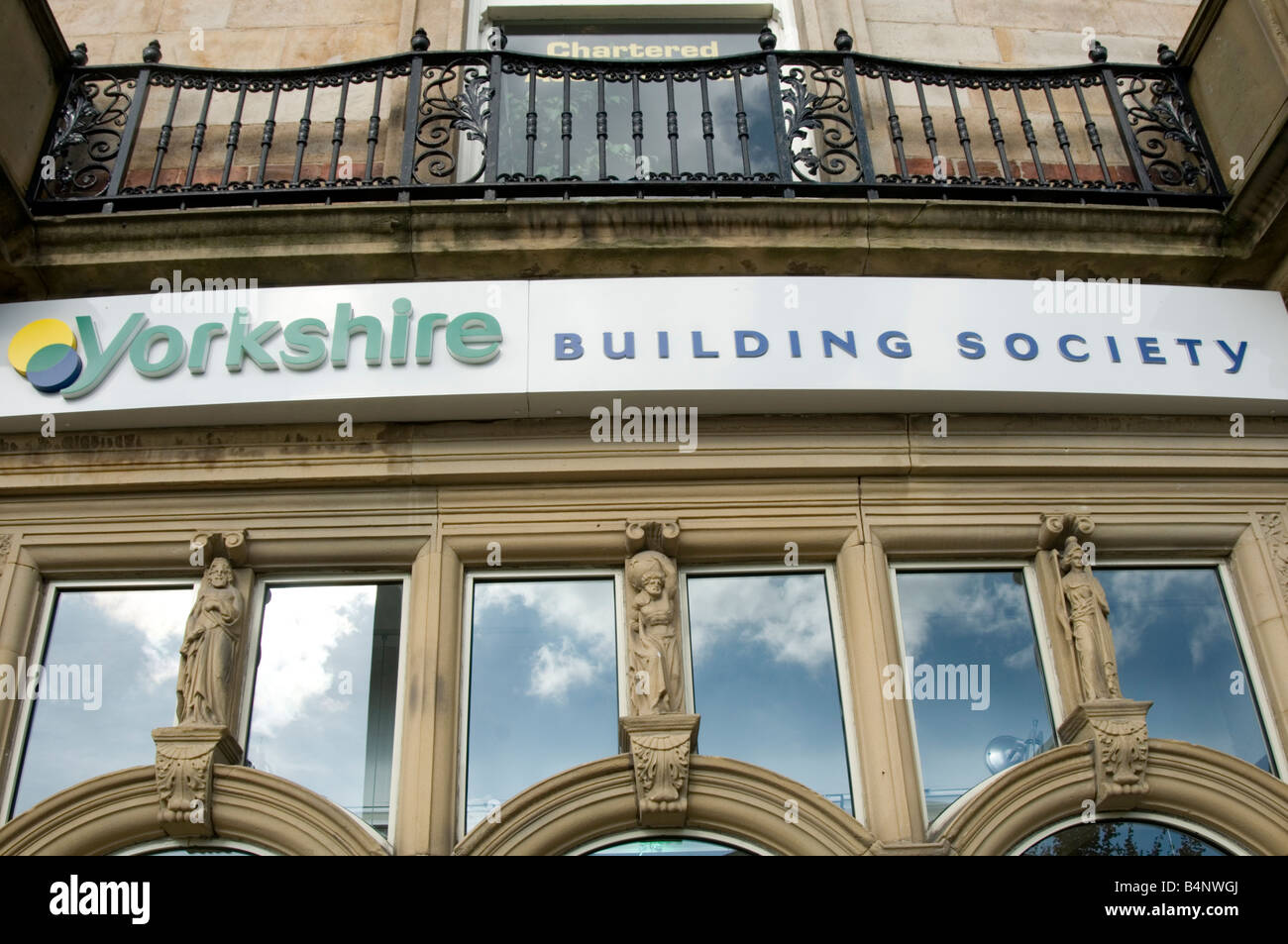 Yorkshire Building Society bank Hautpstraßebänke Investment banking Einsparungen regionale gegenseitige uk Stockfoto