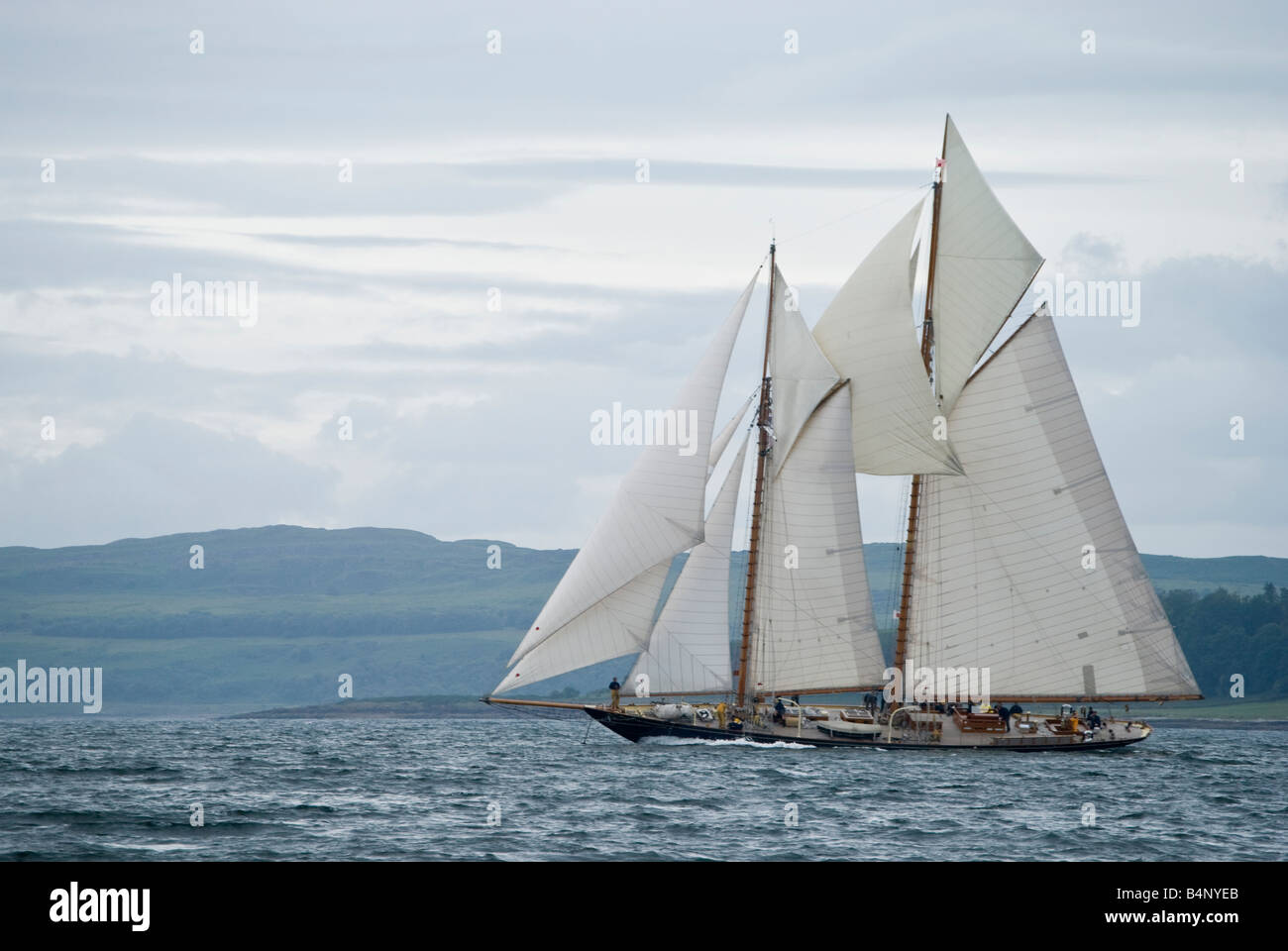 Die Kyles Bute Rennen während der 2008 Fife Regatta an der Clyde-Schottland Stockfoto