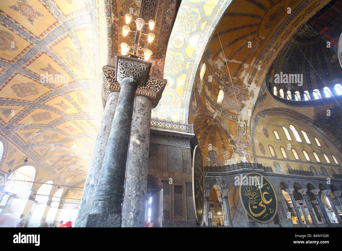 Aya Sofya, Aya Sophia, Cancta Sophia, Türkei, Istanbul, Innenraum Stockfoto