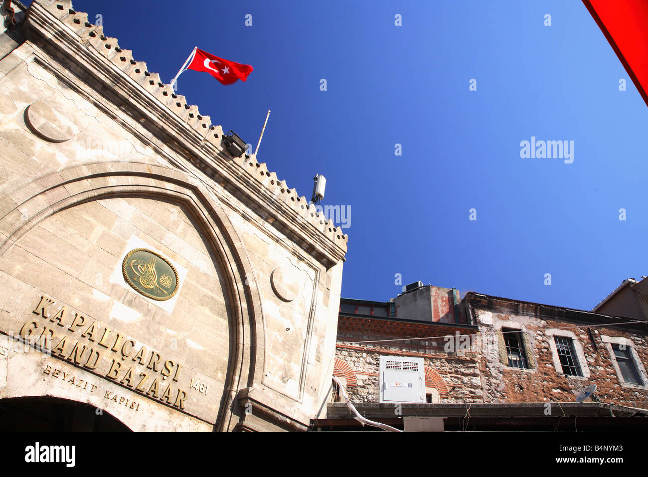 Eintritt, Eingang von der Grand Bazaar, Kapalıçarşı, Kapalicarsi, Istanbul, Türkei Stockfoto