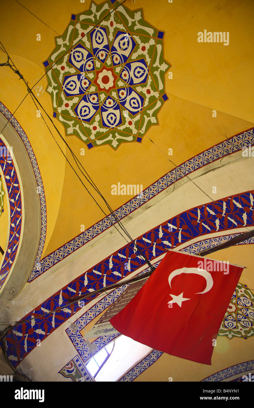 der große Basar Kapalicarsi, bedeckt Basar, Istanbul, Türkei Stockfoto