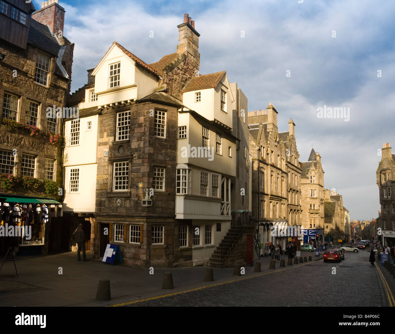 John Knox Haus in der Royal Mile, City of Edinburgh, Schottland. Stockfoto