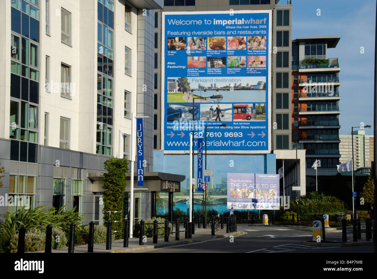 Die neue am Flussufer Wohnentwicklung an Imperial Wharf Fulham London England Stockfoto