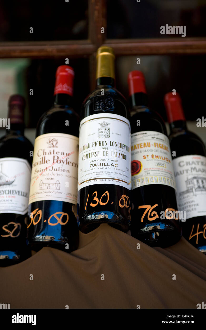 Wein-Display El Vinos Fleet Street London Stockfoto