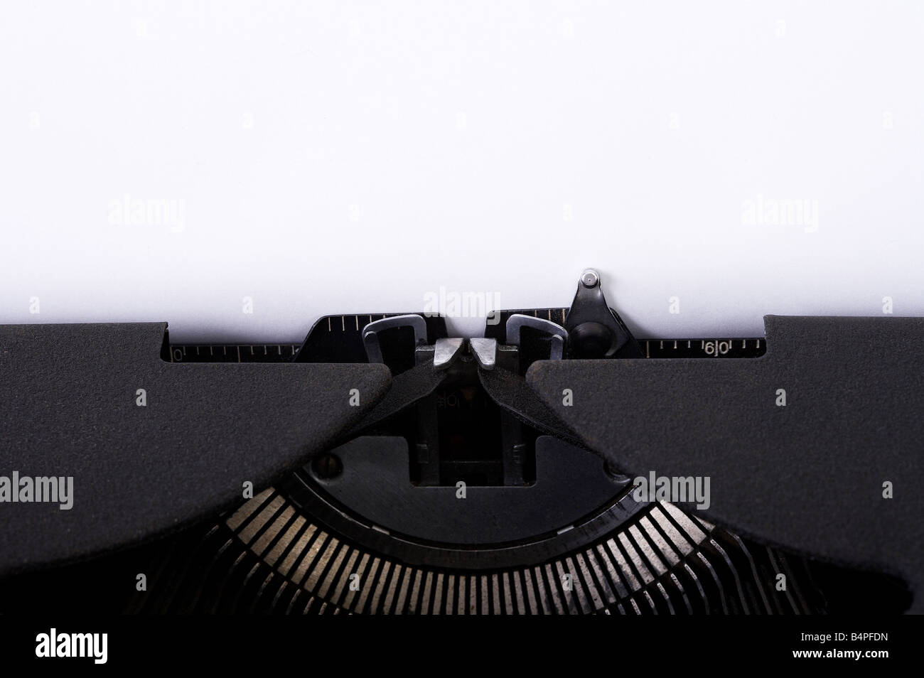 Schreibmaschine, Nahaufnahme Stockfoto