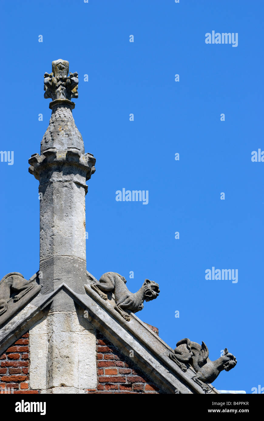 Architektonische Dach details Hampton Court Palace Stockfoto
