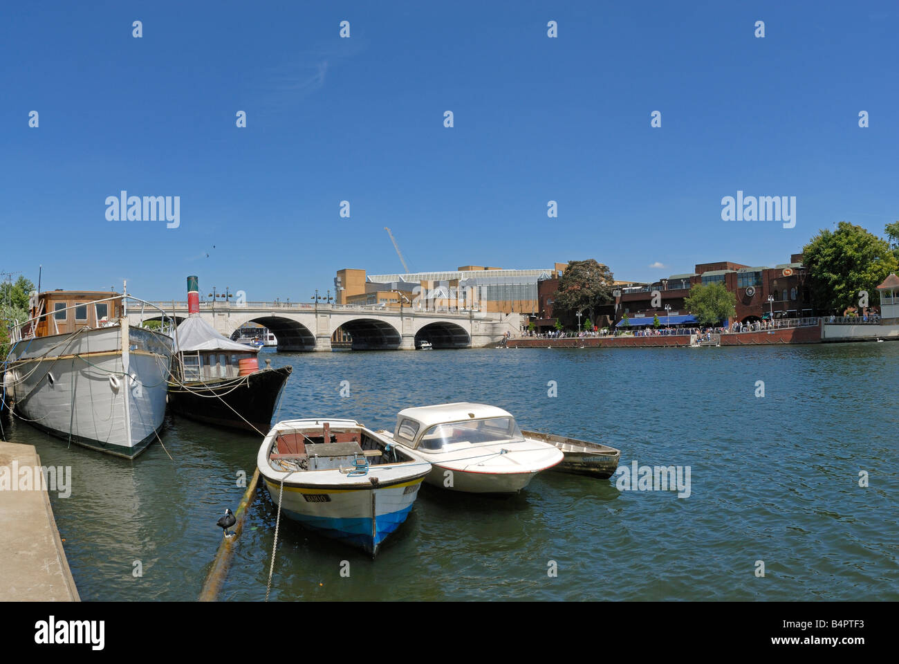 Themse in Kingston upon Thames Stockfoto