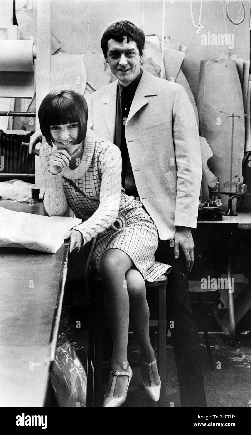 Britische Modedesignerin Mary Quant, ca. 1968 Stockfoto