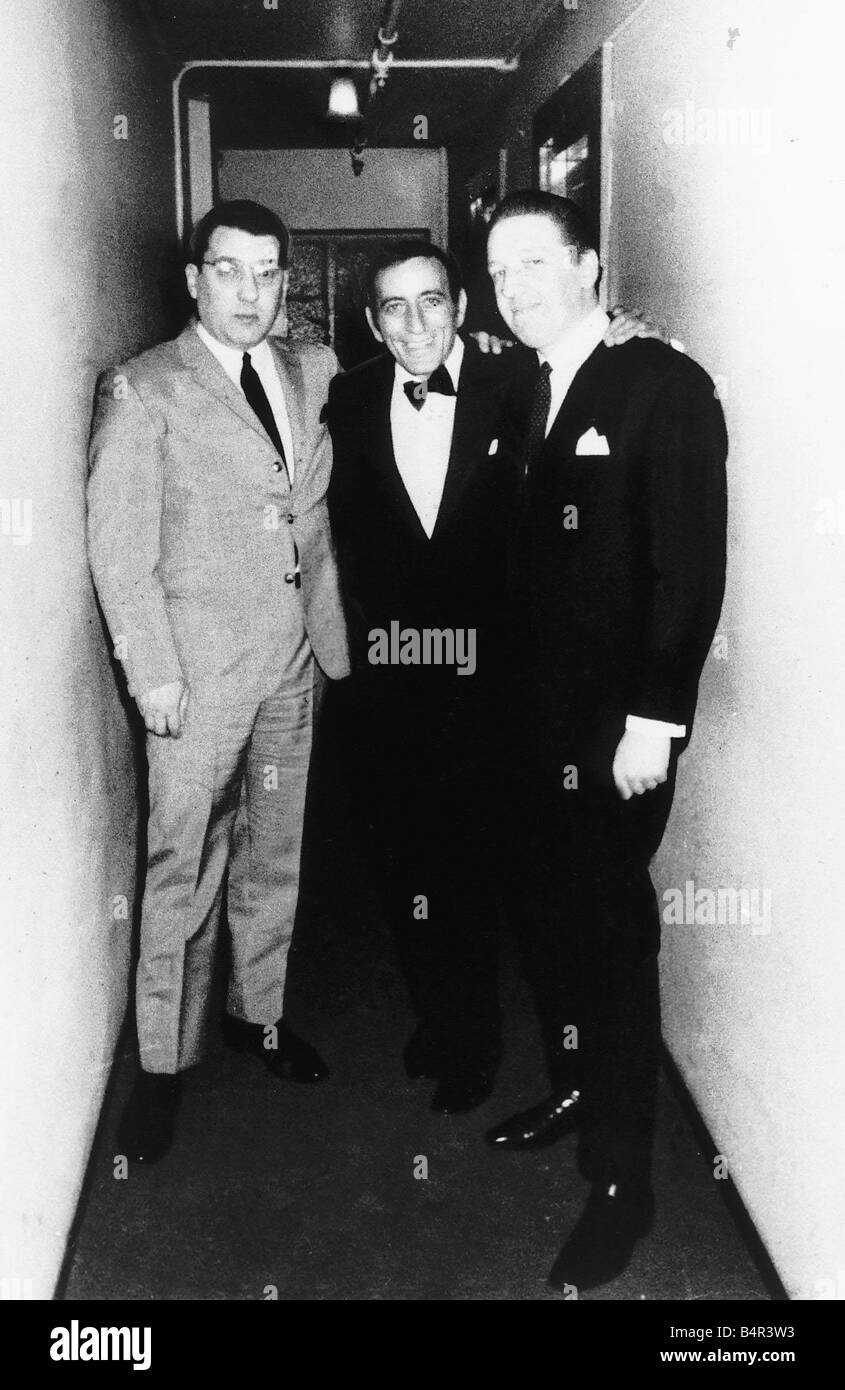 Kriminalität Krays Ronnie mit Tony Bennet Zentrum Stockfoto