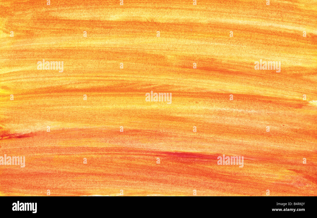 Handgemalte orange gradient Hintergrund Stockfoto