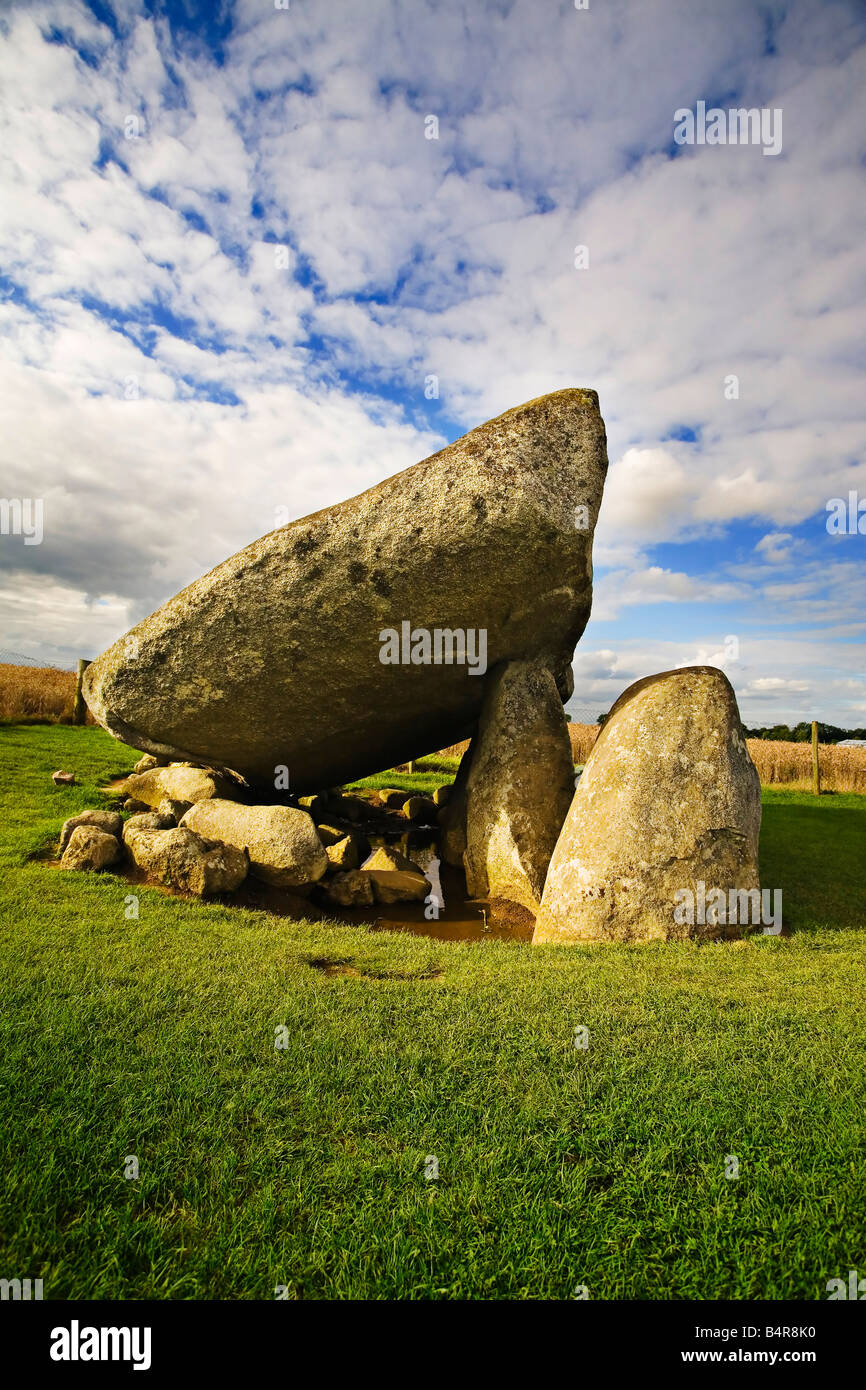 Berühmte Brownshill Dolmen Carlow Irland Stockfoto