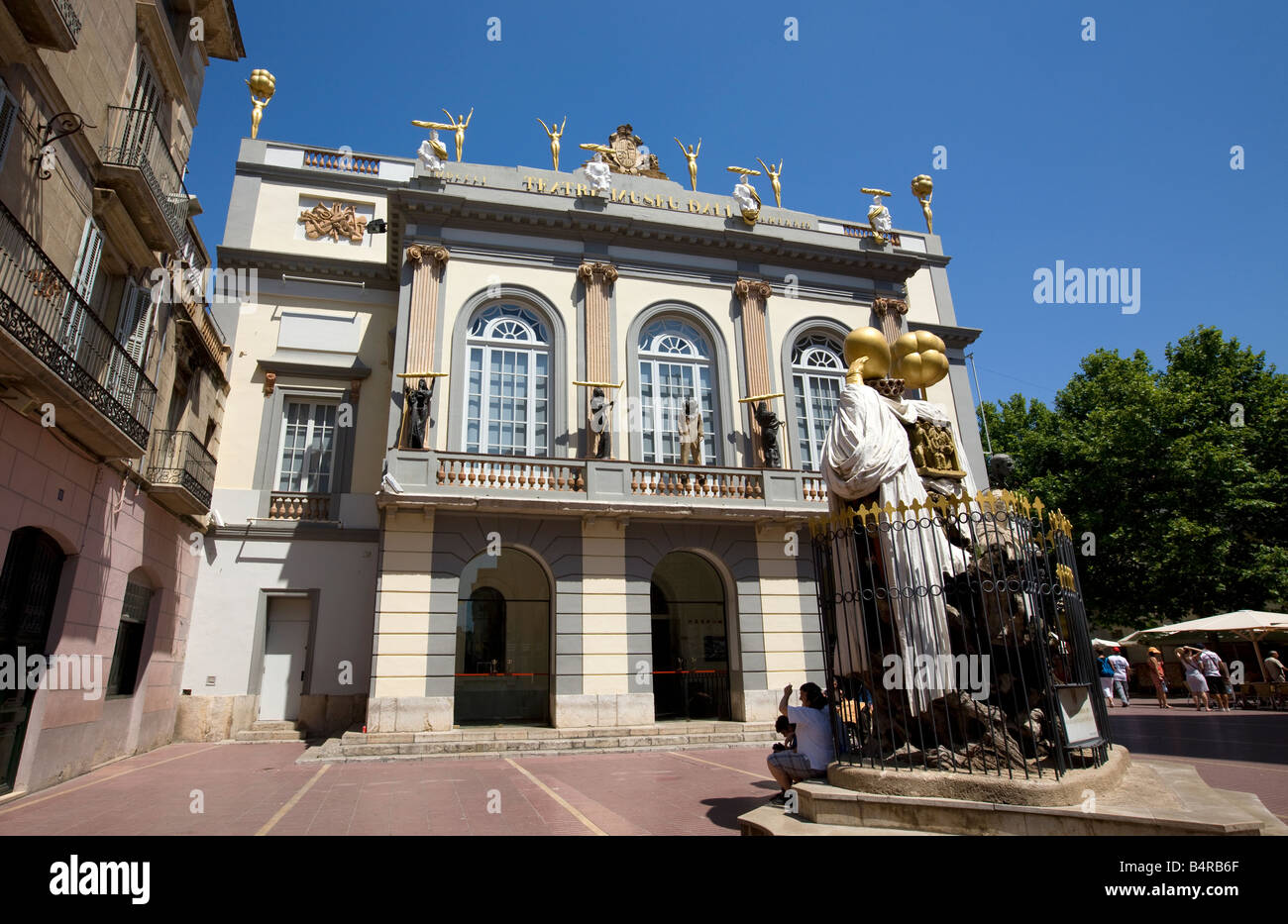 Haupteingang des Dali Museum Gebäude, Figueras Stockfoto