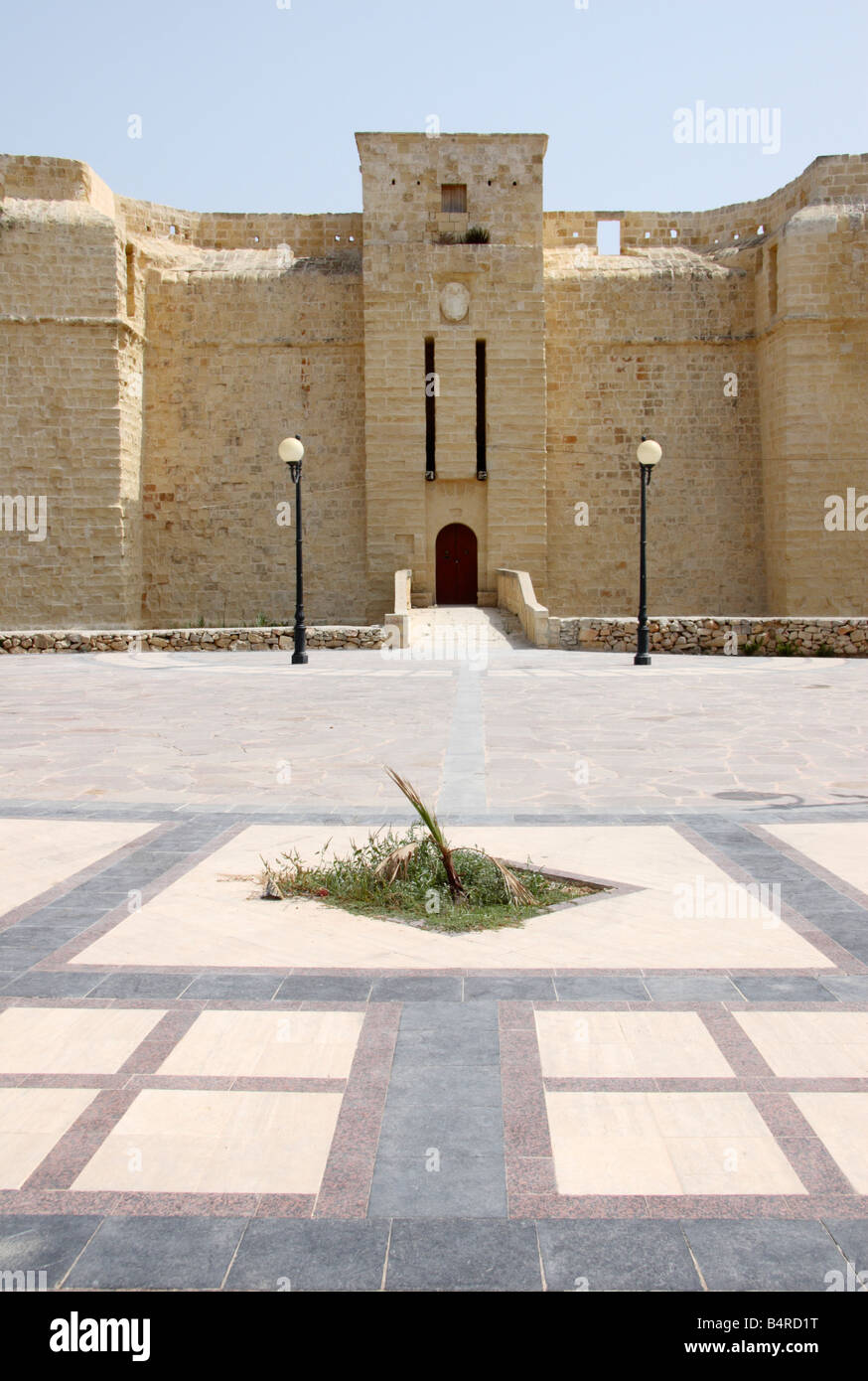Der Eingang zum Fort St. Thomas in der Nähe von Marsaskala in Malta. Stockfoto