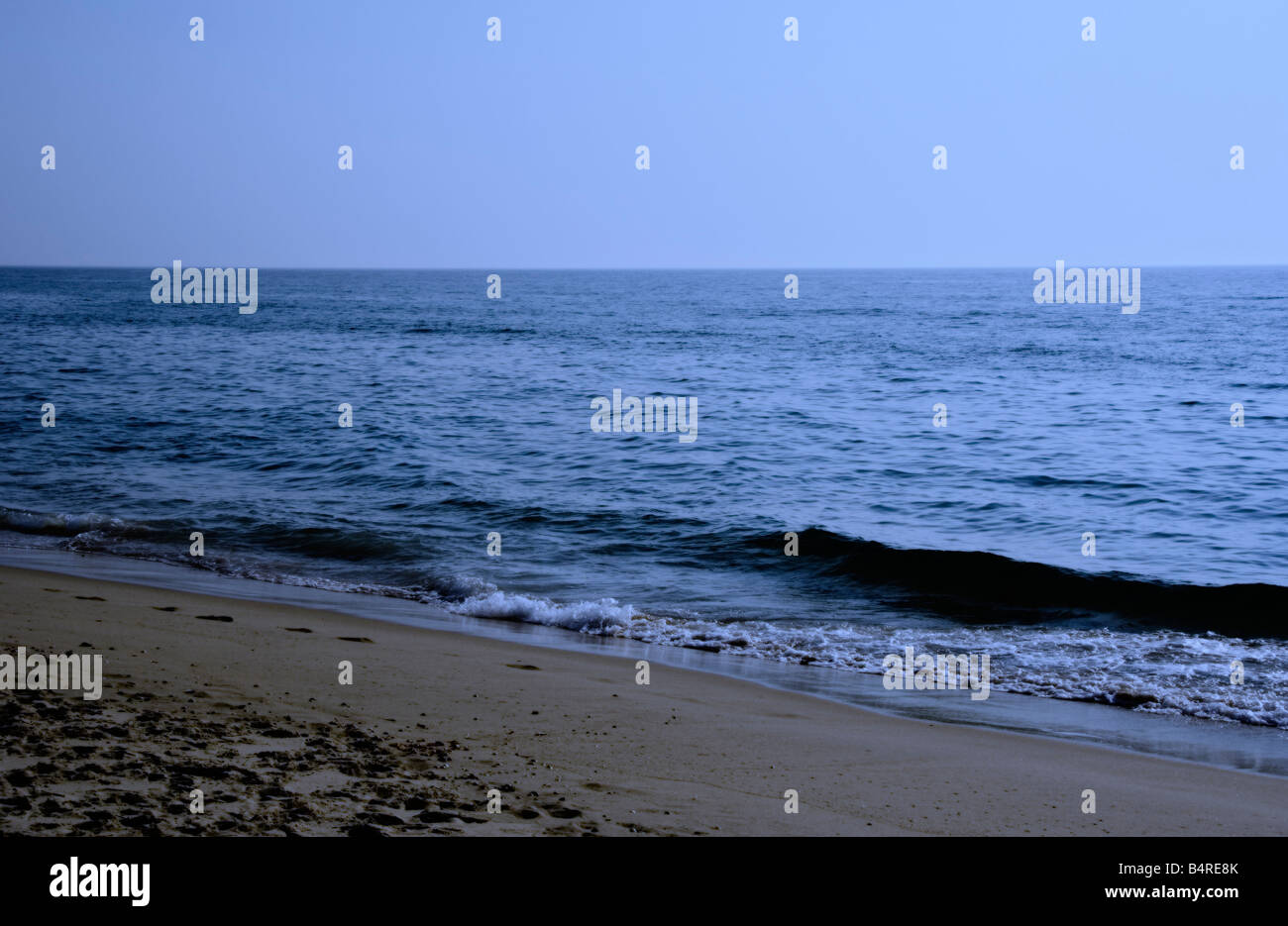 Strand von Mitternacht - Atlantik, Côte d ' Argent, Frankreich Stockfoto