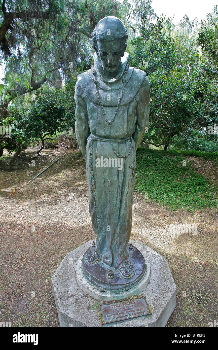 Bronzestatue von Arthur Putnam benannt Padres in Presidio Park San Diego Kalifornien. Stockfoto