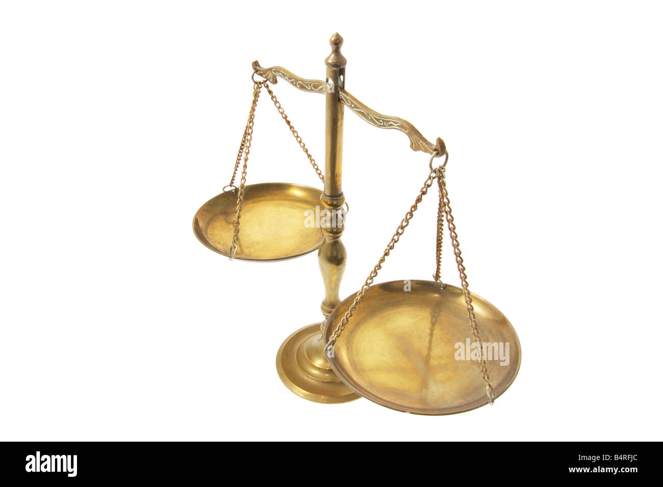 Messing-Skala Stockfoto