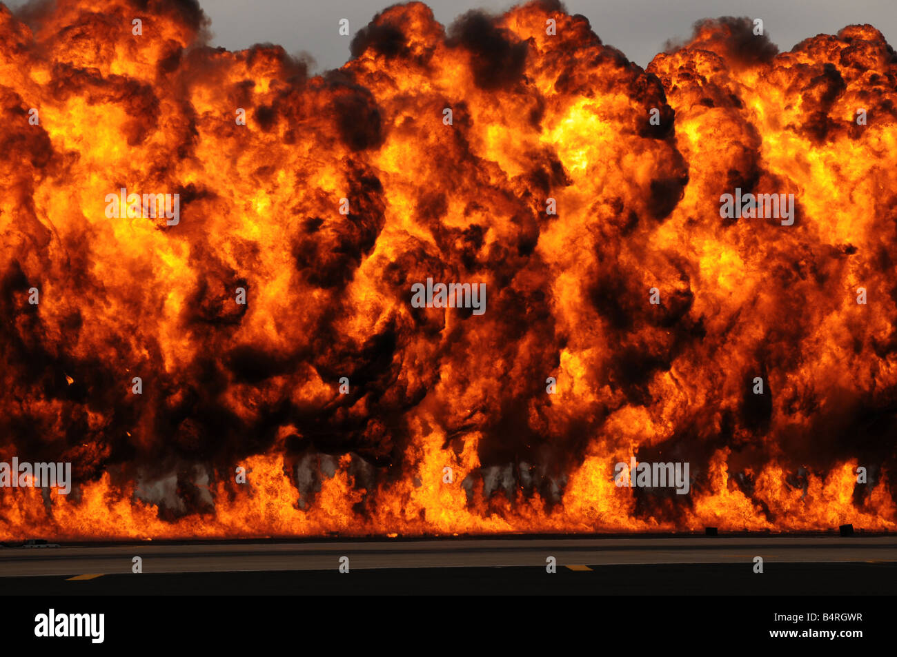 Feurige Explosion Stockfoto