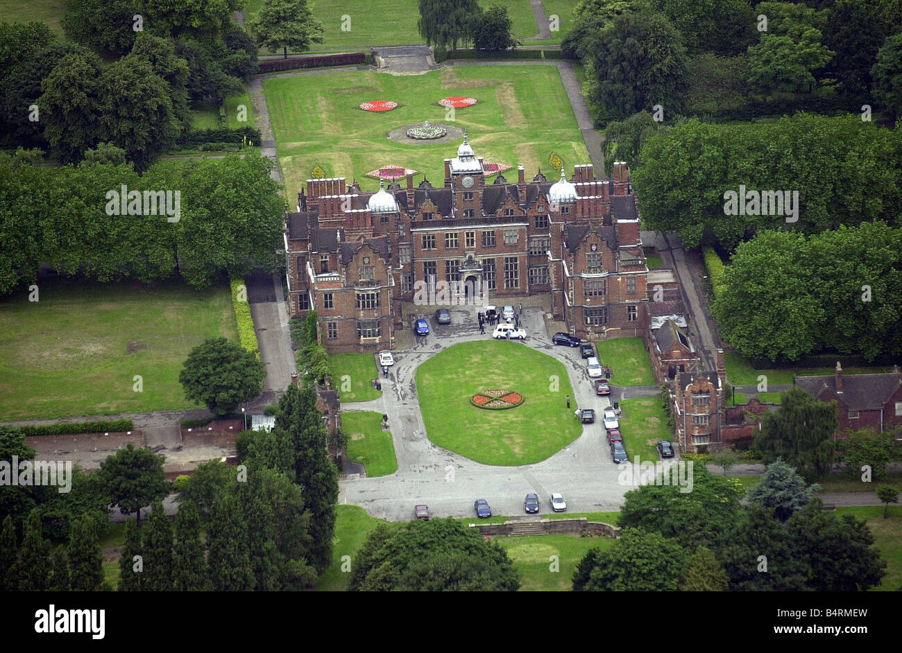 Luftbilder von Birmingham Aston Hall Stockfoto