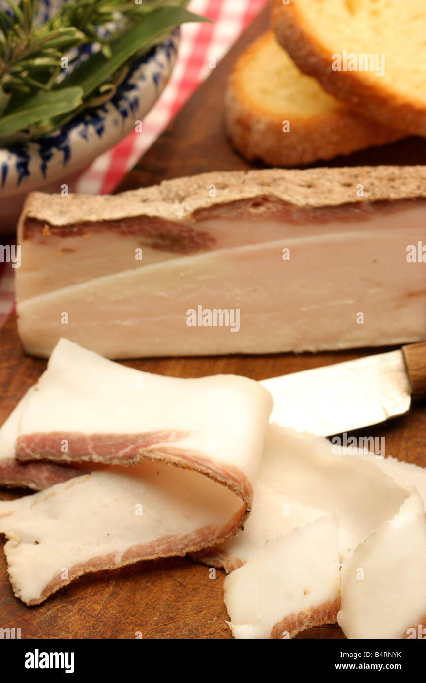 Colonnata Speck Massa-Carrara Toskana Italien Stockfoto