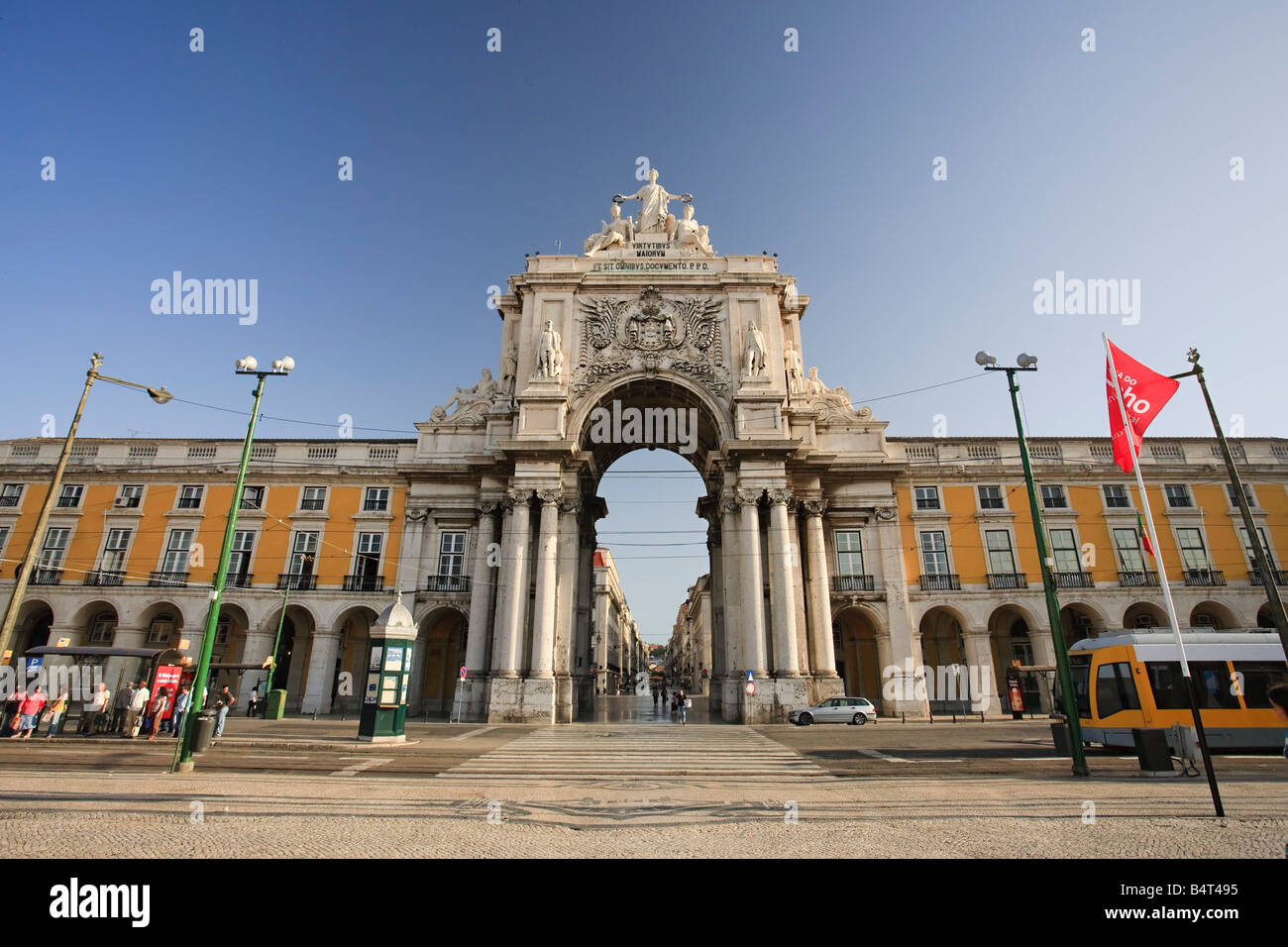 Arco da Rua Augusta, Baixa, Lissabon, Portugal Stockfoto