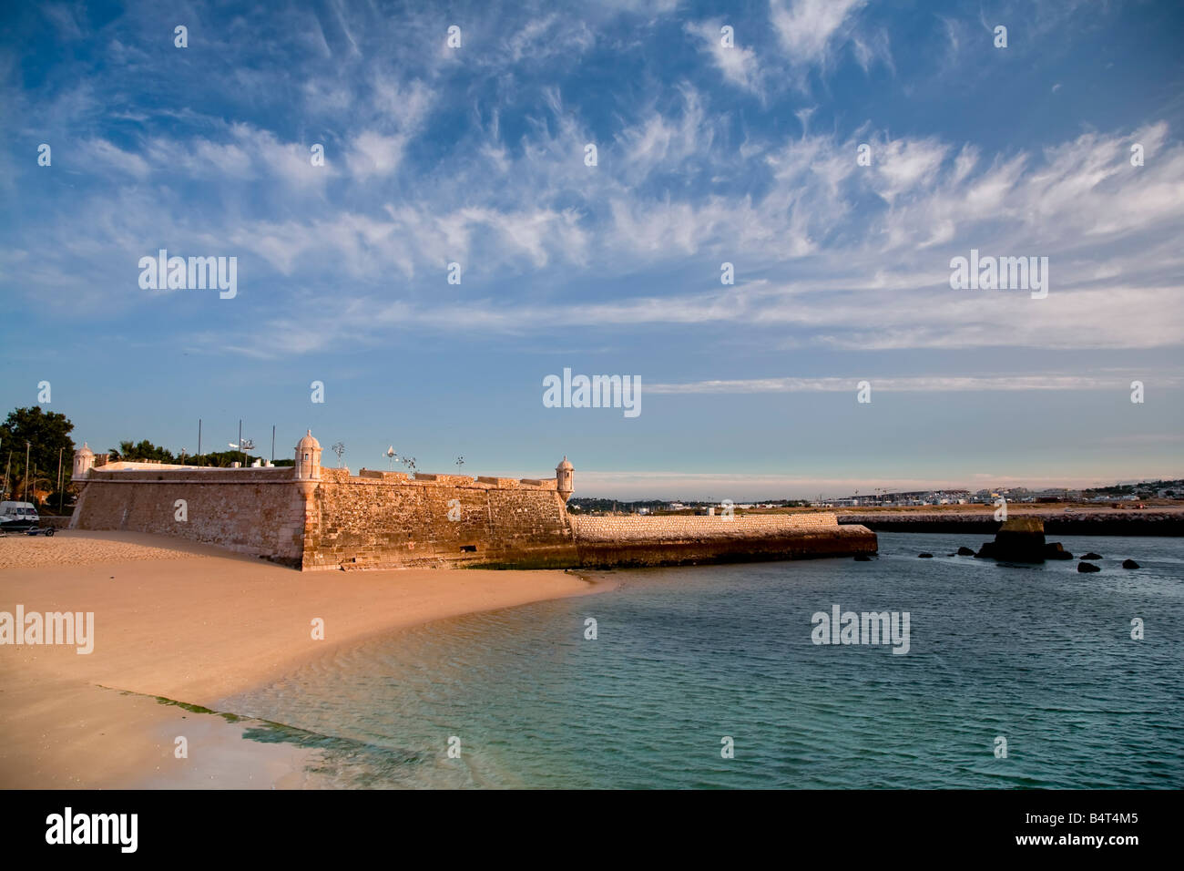 Fortaleza da Ponta da Bandeira, Lagos, Algarve, Portugal Stockfoto