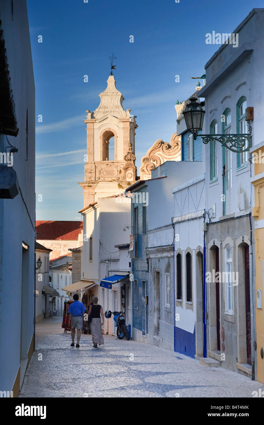 Ingreja de Santo Antonio und Lagos Stadt Zentrum, Algarve, Portugal Stockfoto