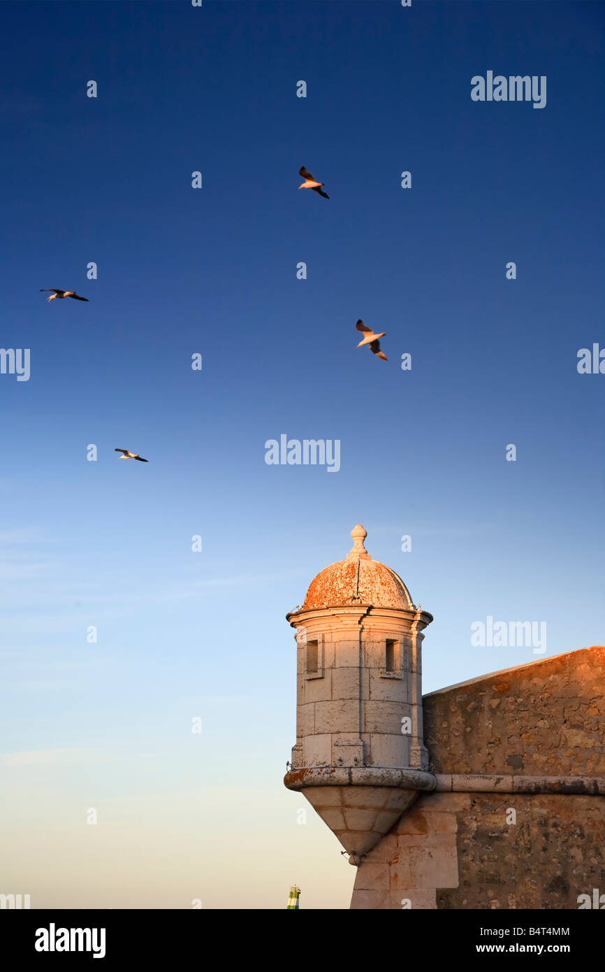 Fortaleza da Ponta da Bandeira, Lagos, Algarve, Portugal Stockfoto