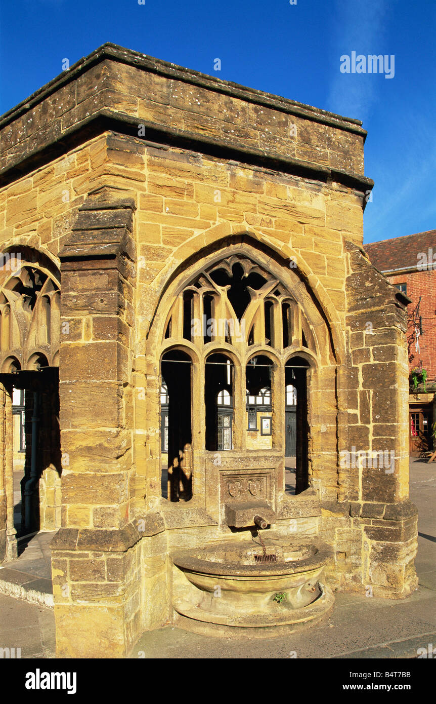 England, Somerset, Sherborne, historischen Brunnen Stockfoto