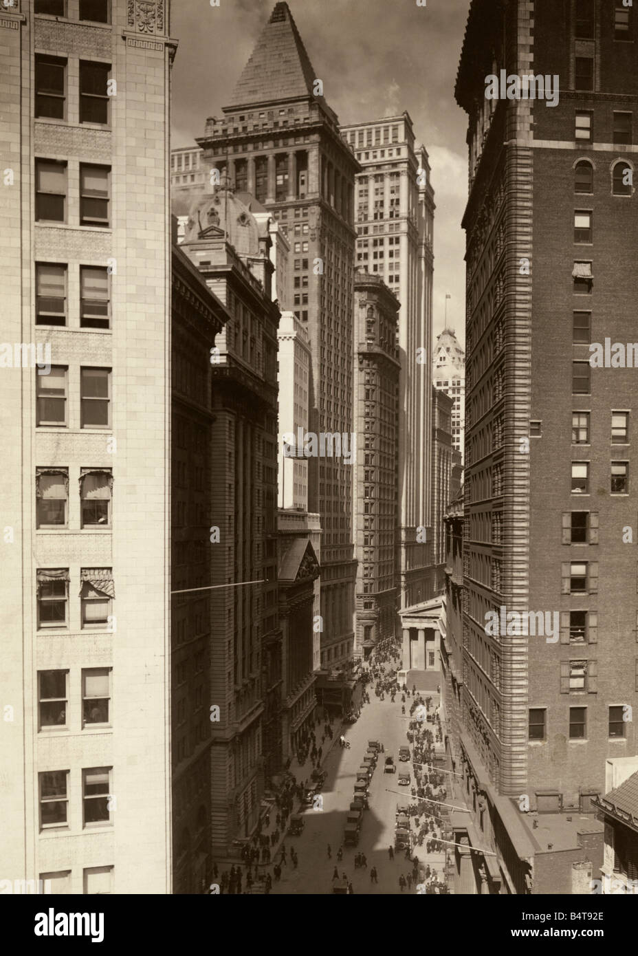 Geografie/Reisen, USA, New York City, Wall Street, View, ca. 1920, Stockfoto