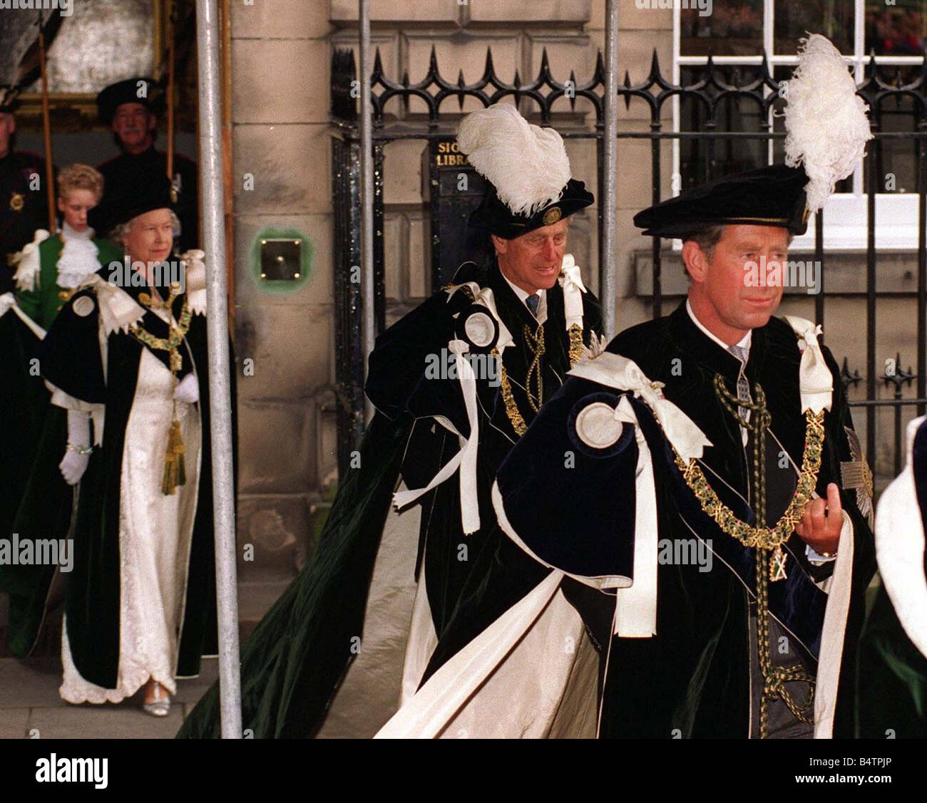 Prinz Charles bei Ritter der Distel Zeremonie 14. Juli 1997 St Giles Edinburgh Stockfoto