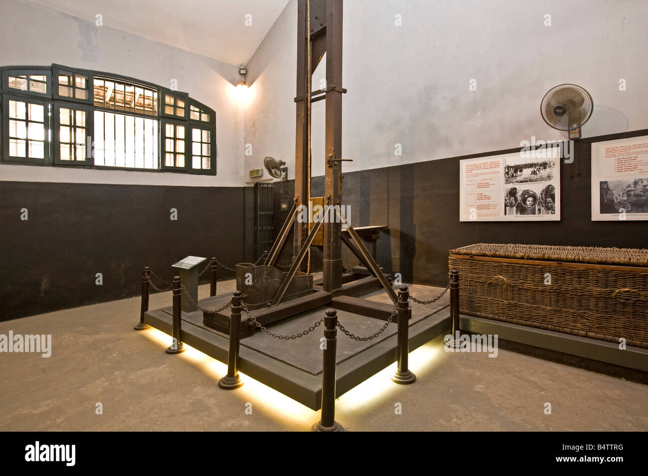 Guilotine, Hanoi Hilton Prison, Vietnam Stockfoto