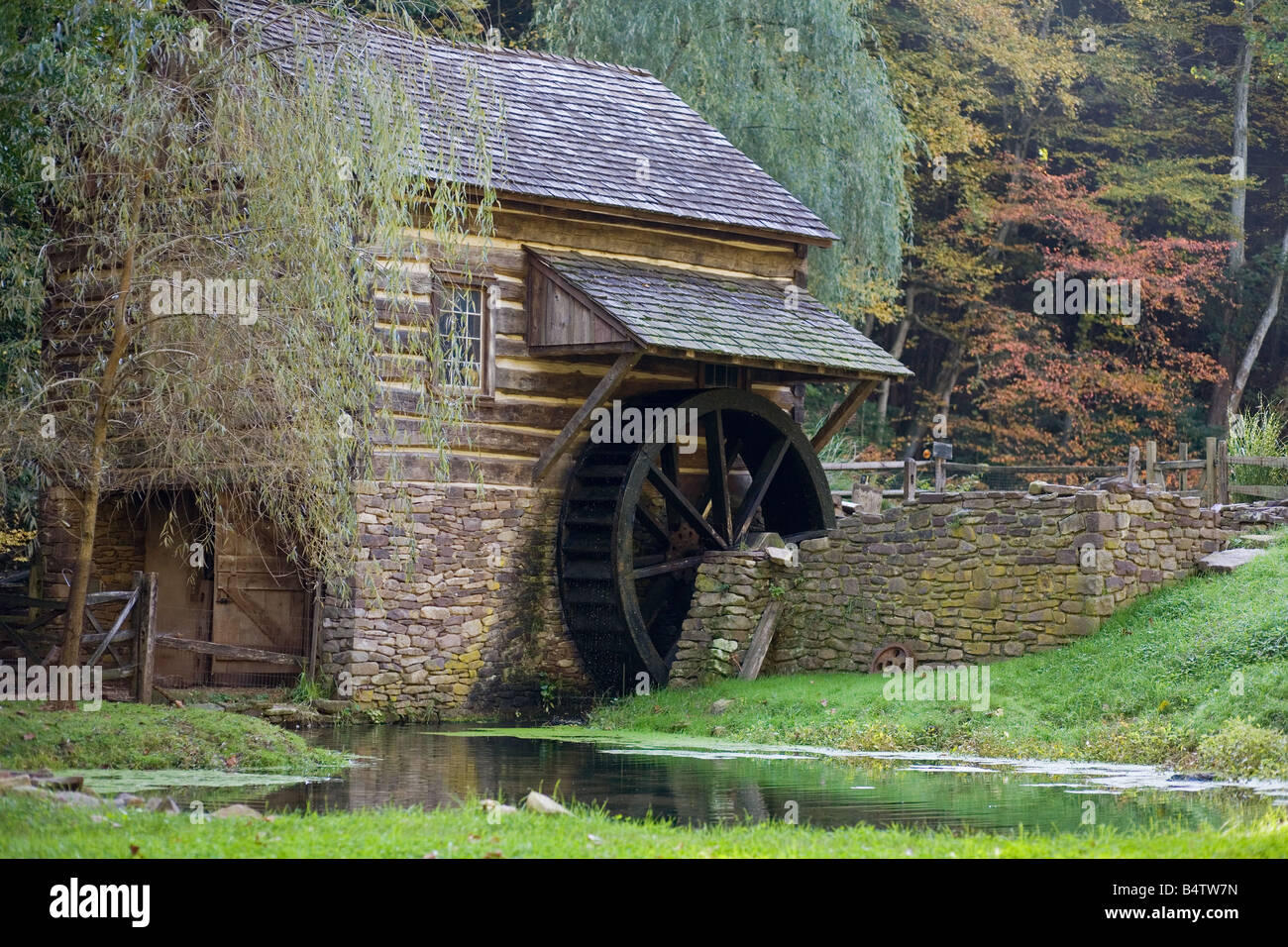 Bromley-Mühle in Solebury, Pennsyvania Stockfoto