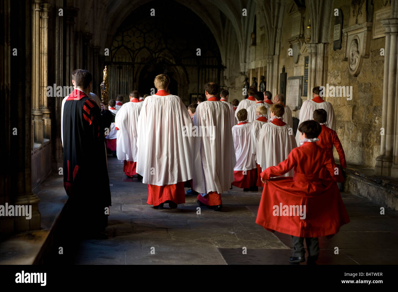 Der Kreuzgang am Westminster Abbey in London Stockfoto