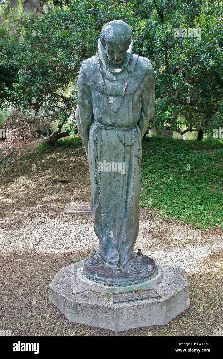 Bronzestatue von Arthur Putnam benannt Padres in Presidio Park San Diego Kalifornien. Stockfoto