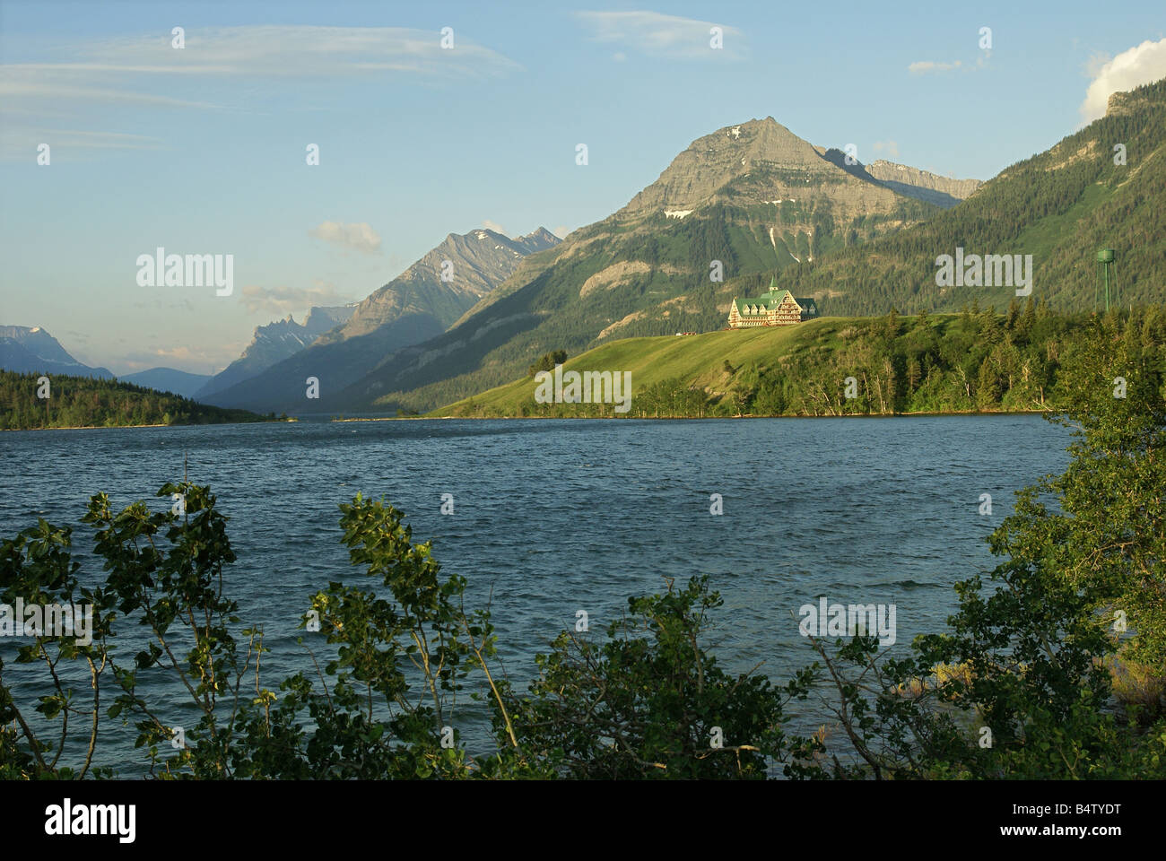 Resort Waterton Lakes National Park, Prinz der Wale Lodge Stockfoto