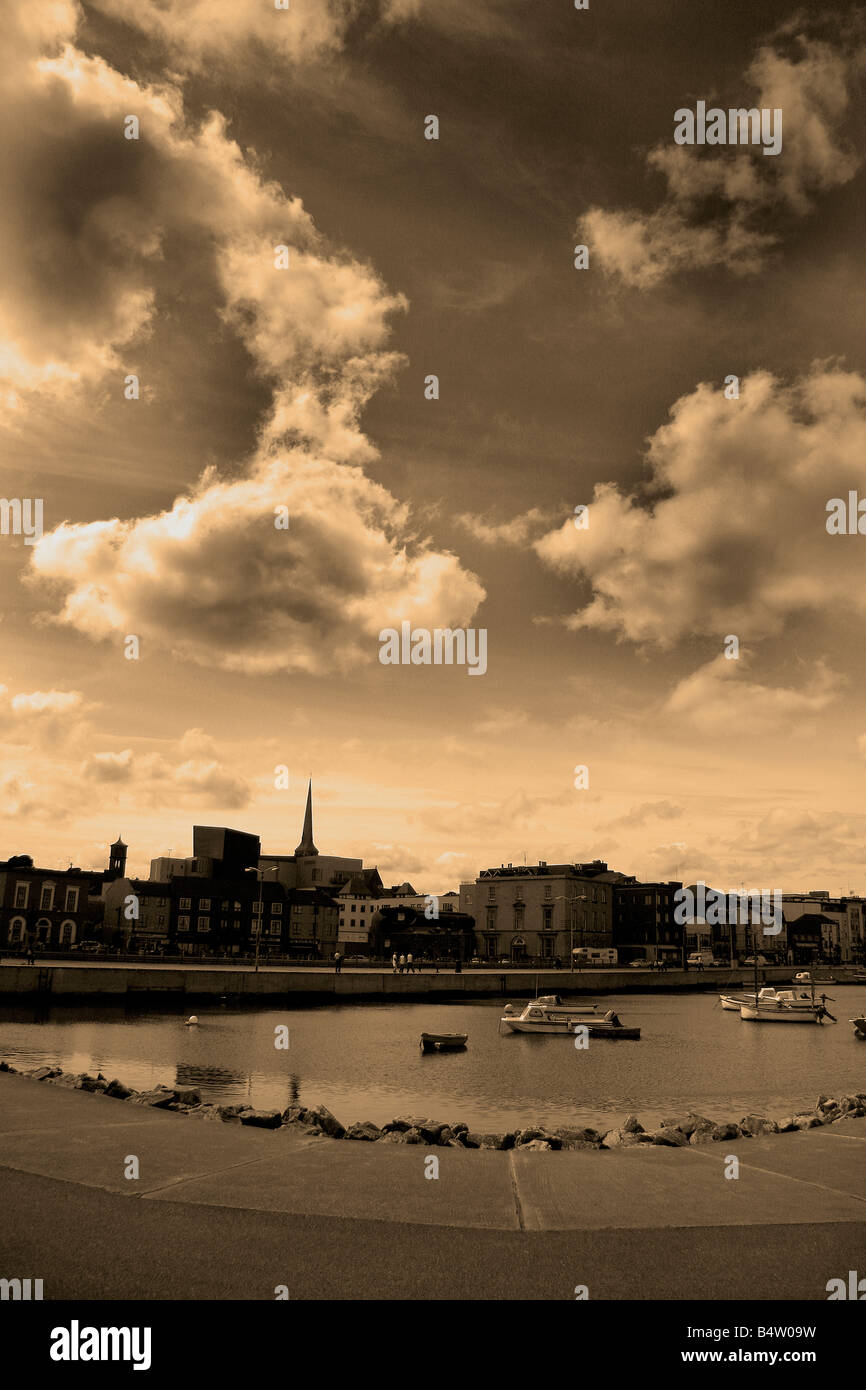 Wexford Town, Co. Wexford. Bezeichnet eine Stadt als Anerkennung für seine Viking-Stadt Stockfoto