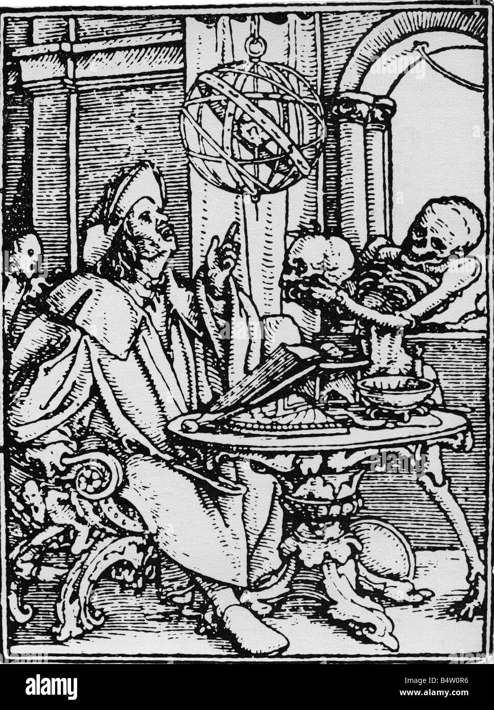 Hans holbein totentanz Schwarzweiß-Stockfotos und -bilder - Alamy