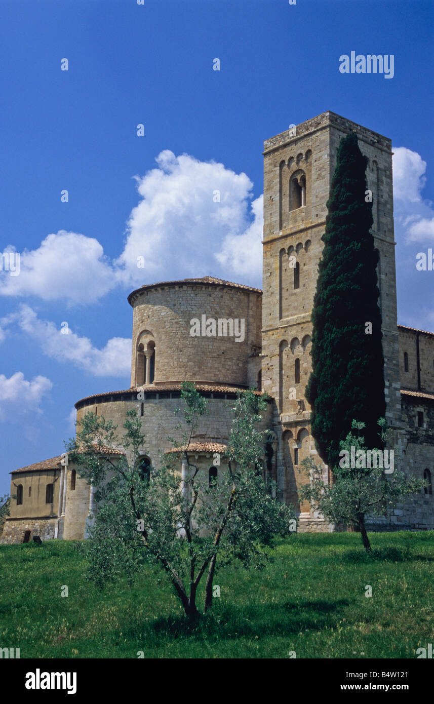 Abbazia Antimo, Montalcino, Provinz Siena, Toskana, Italien Stockfoto