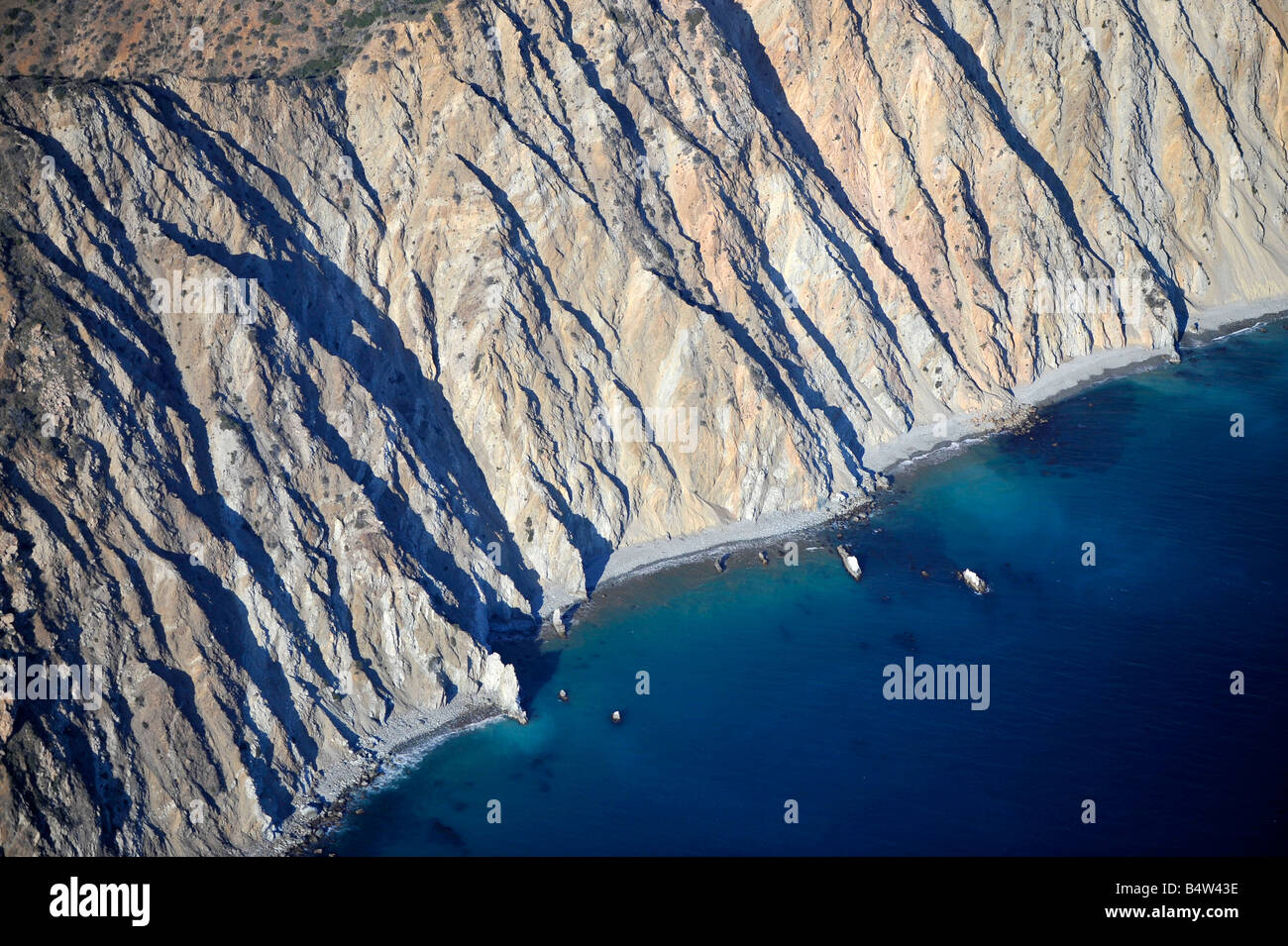 Luftaufnahme der Insel Catalina der Kalifornien Kanalinseln Stockfoto