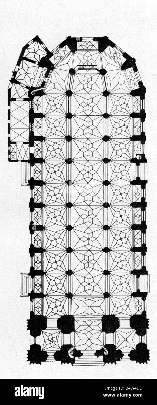 Architektur, Grundrisse, Dome, München, erbaut 1468 - 1488, Stockfoto