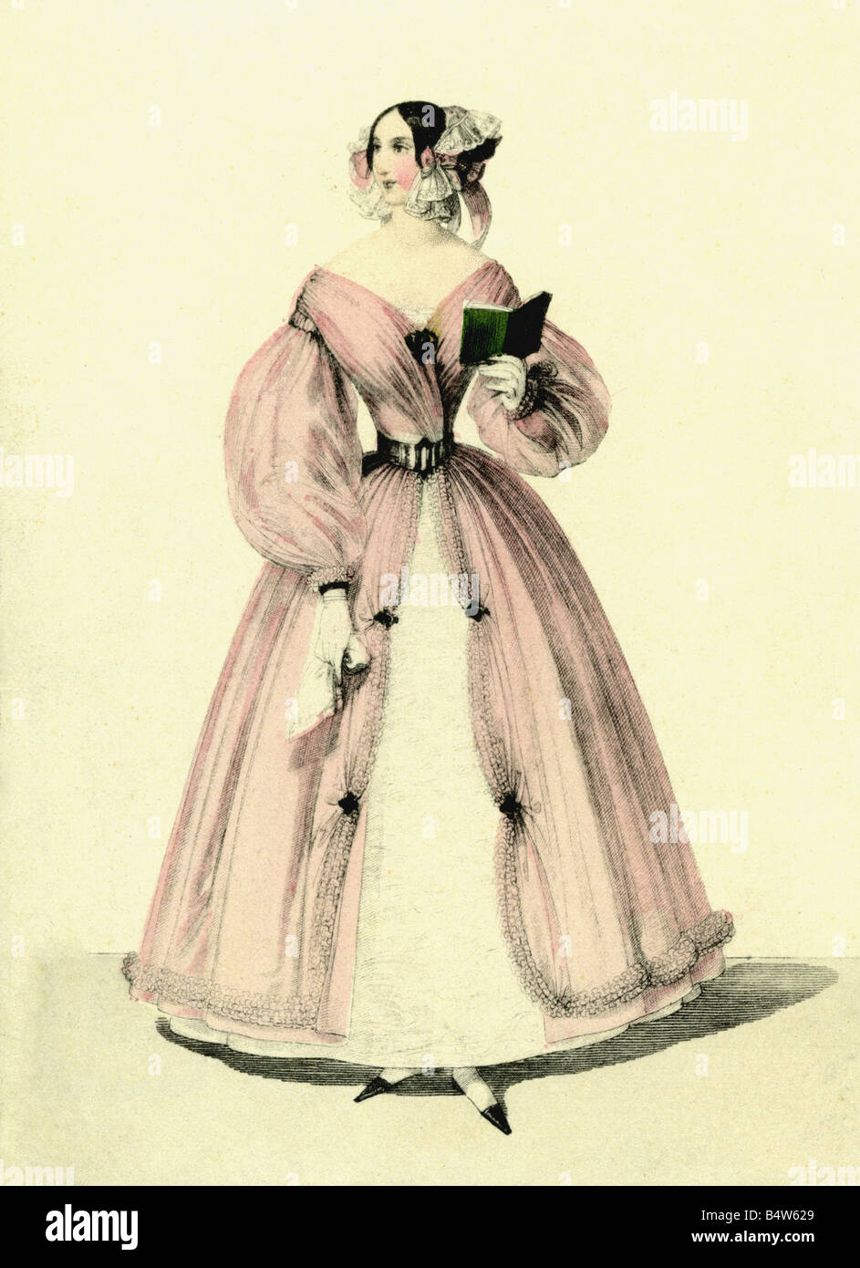 Mode, 19. Jahrhundert, Damenmode, Österreich, lithograph, Wien, 1840  Stockfotografie - Alamy