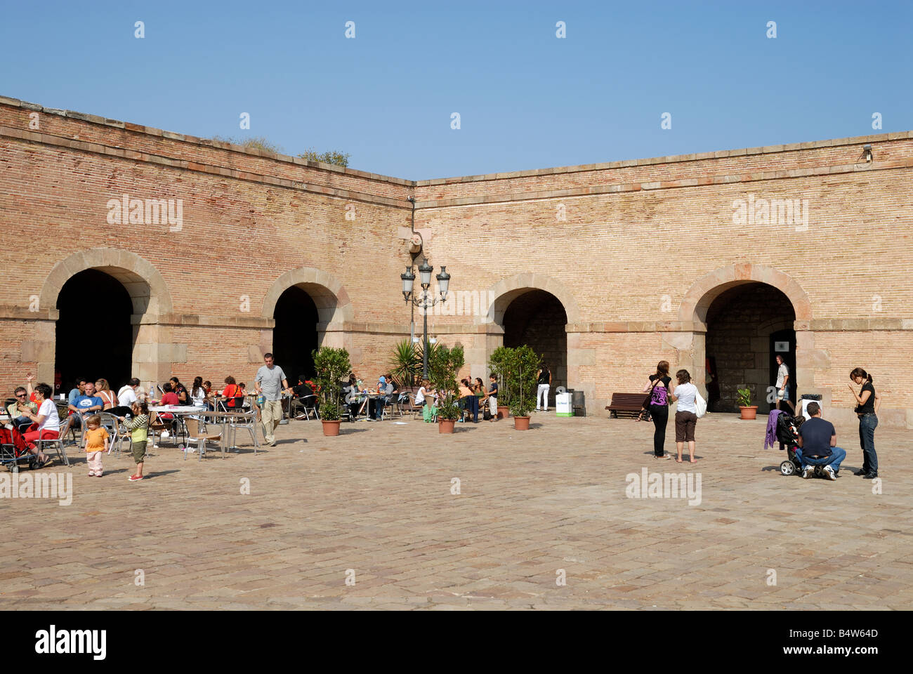 Castel Montjuic in Barcelona, Spanien Stockfoto