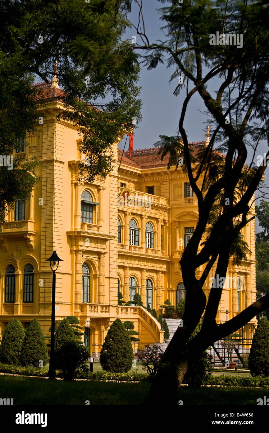 Presidential Palace Hanoi Nordvietnam Stockfoto