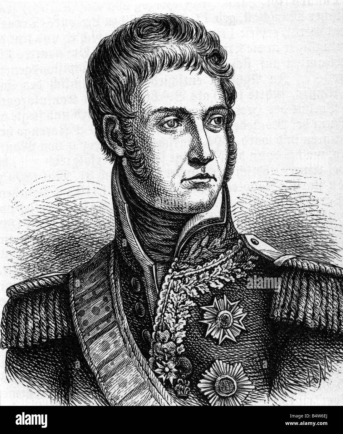 Lannes, Jean, 10.4.609 - 31.5.1809, französischer General, Porträt, Holzgravur, 19. Jahrhundert, Stockfoto