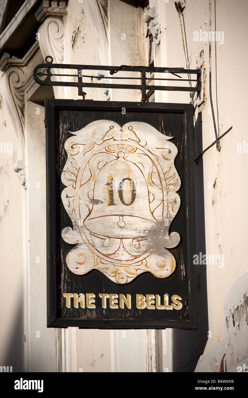 Die zehn Glocken Spitalfields London Pub Stockfoto