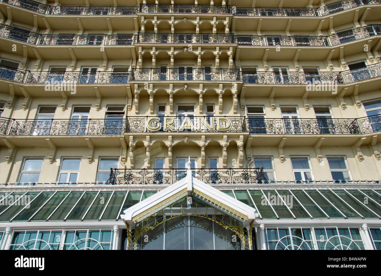 Das Grand Hotel Brighton East Sussex England Stockfoto